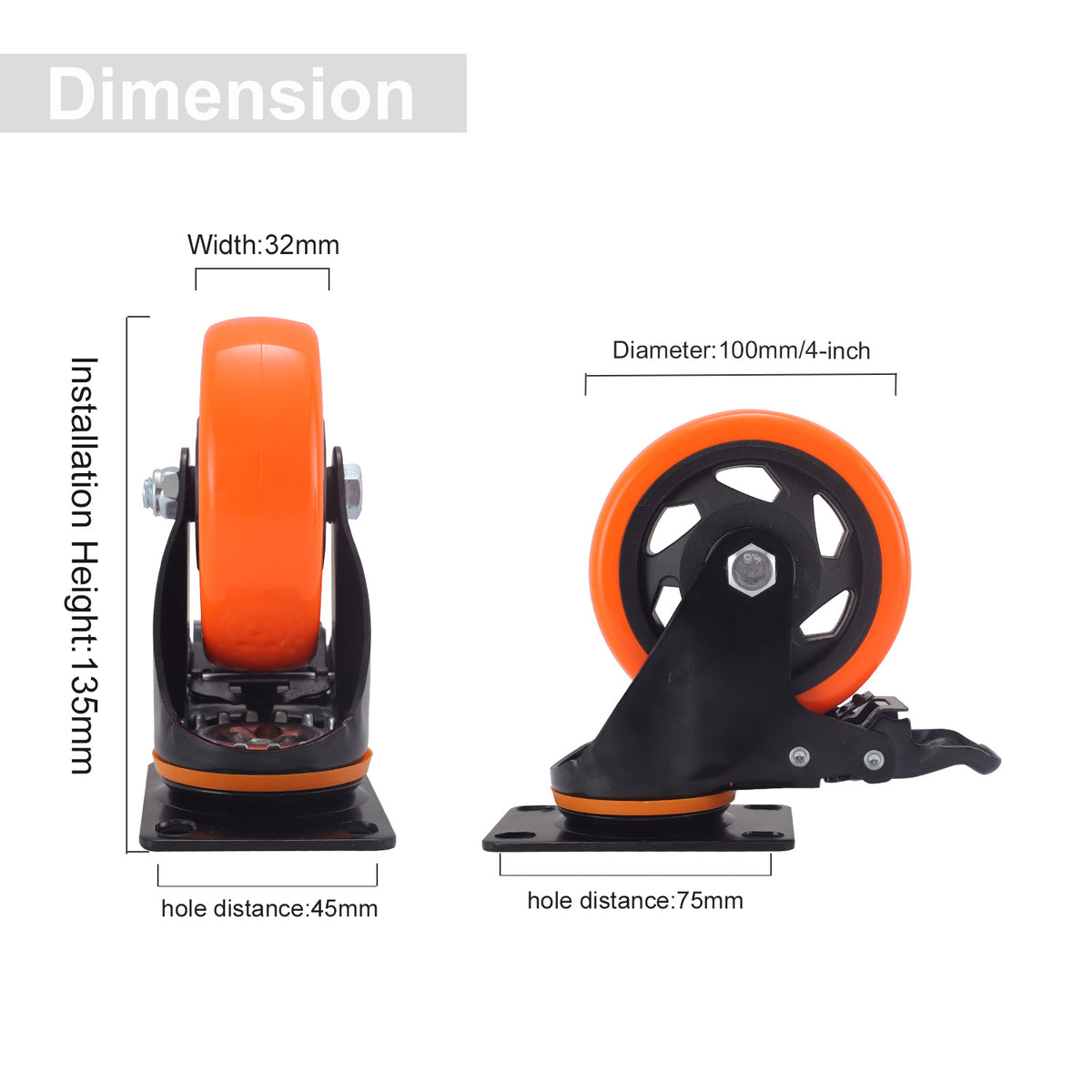 5 Inch Casters-M001 – Pro Tables Direct
